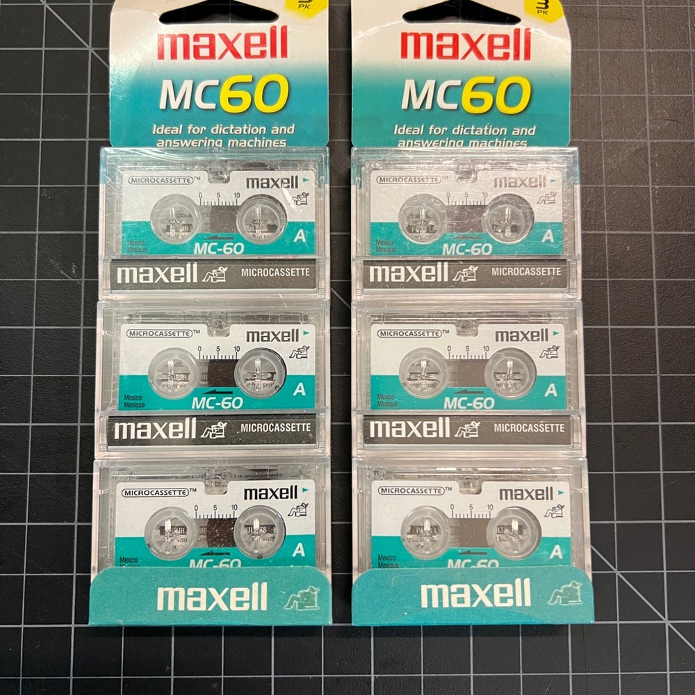 Maxell MC60 Microcassette Tapes